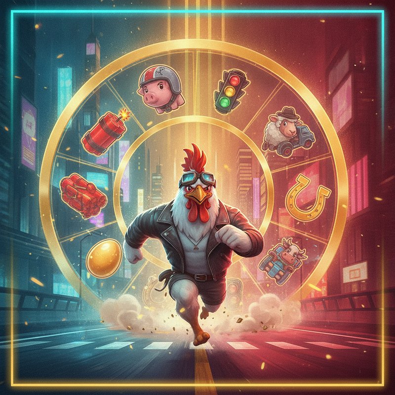 Chicken Road 2 - Pollo bianco attraversa la strada